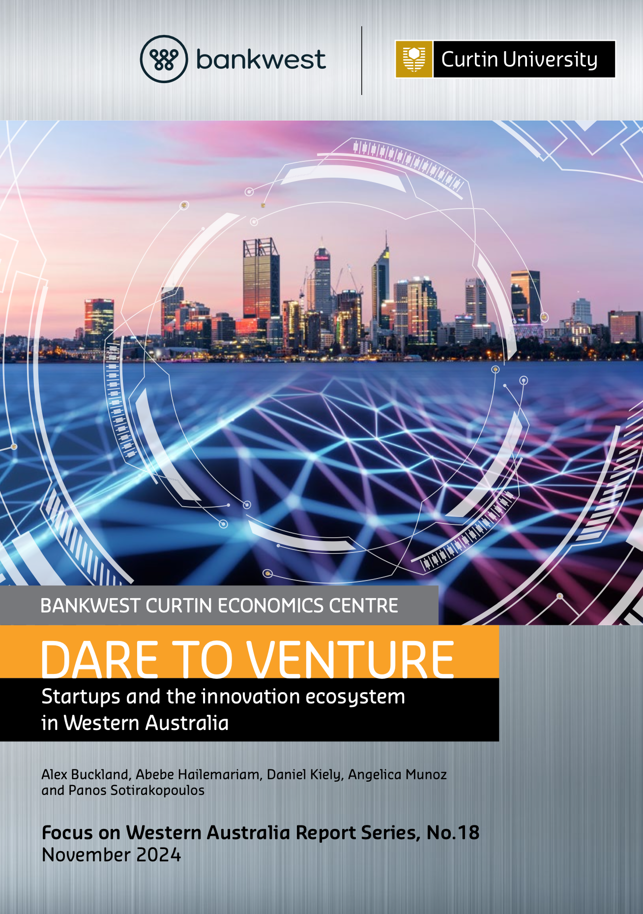 Cover of Dare to Venture: Startups and the innovation ecosystem in Western Australia